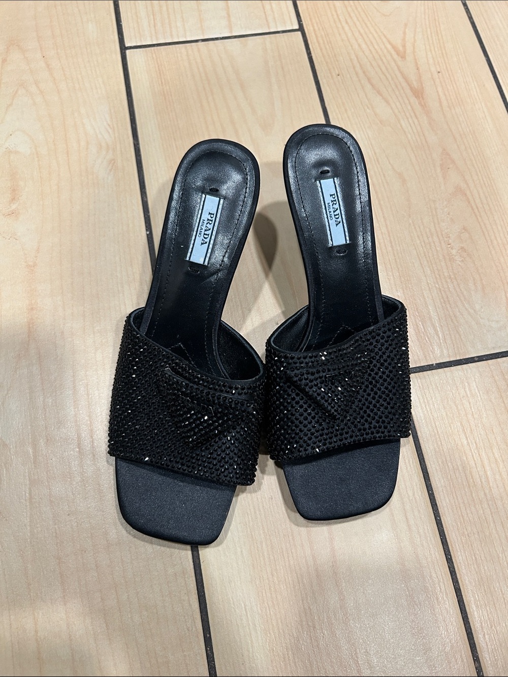 BLING MULES Low x heel